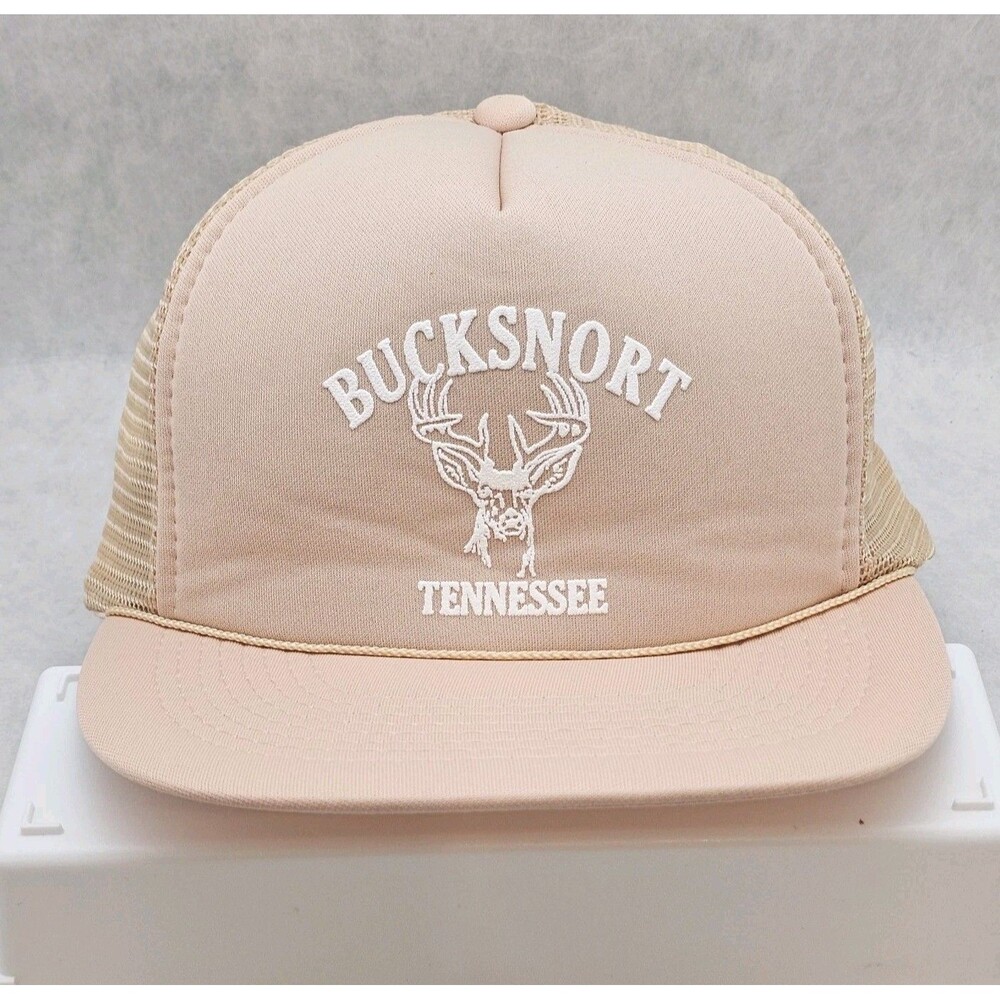 Vtg Trucker Hat Bucksnort Tennessee Graphic Foam & Mesh Snapback Adjustable Cap